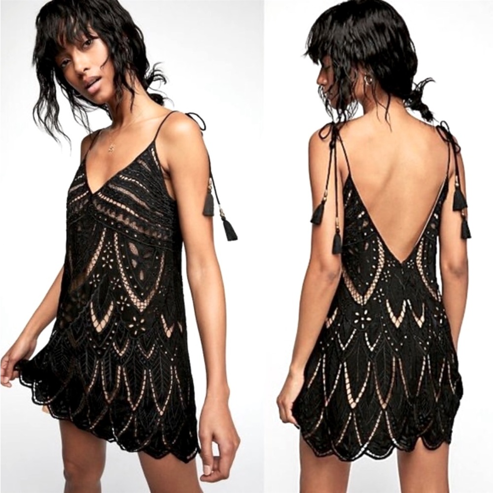 Free People PYT Lace Mini Dress